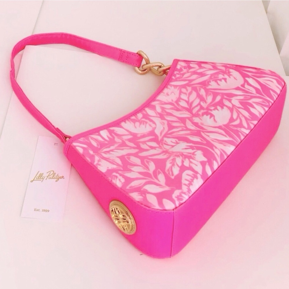 Lilly Pulitzer Blaise Romper Dress And Tamara Shoulder Bag-Rousseau Pink-NWT - Picture 5 of 15